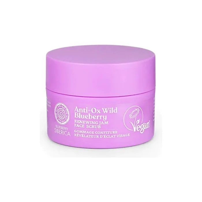 Natura Siberica Renewing Jam Face Scrub 50ml Wild Blueberry Antiox Exfoliating Facial Jam