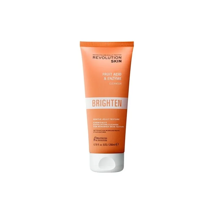 Revolution Skincare Brightening Cleansing Skin Peeling Brighten Fruit Acid And Enzyme Cleanser 200 Ml