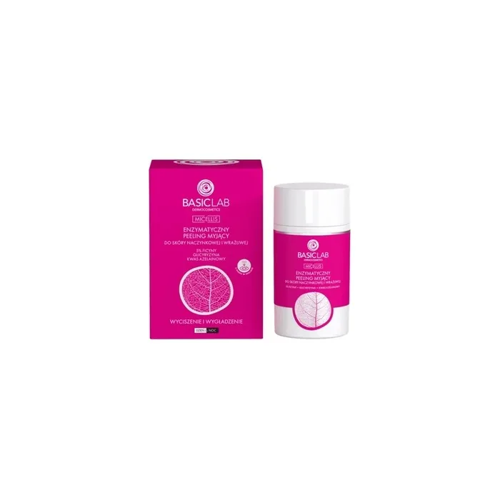 Basiclab Enzymatic Cleansing Peeling For Capillary And Sensitive Skin Soothing And Smoothing, 35 G