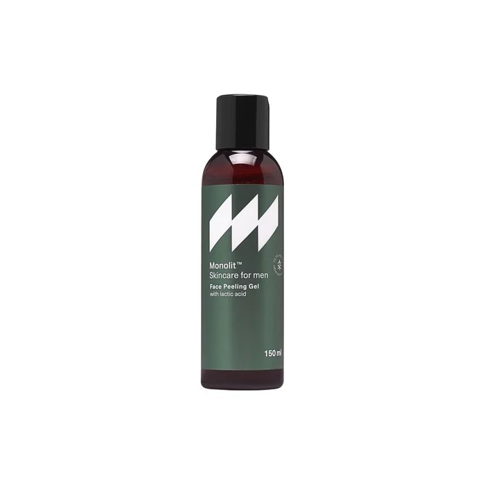 Monolit Peeling Face Wash Gel with Lactic Acid for Men - Apricot Kernel Powder