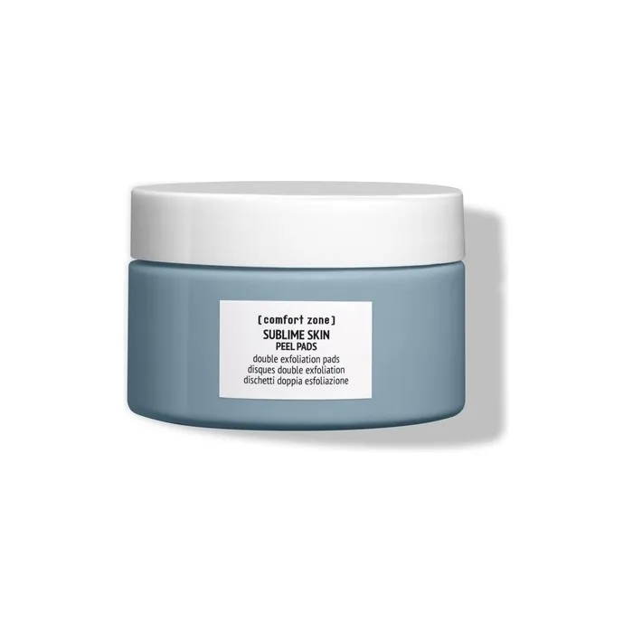 Comfort Zone Sublime Skin Peel Pads for Face 28 Pads Double Exfoliation for Brighter Complexion Anti Aging Vegan White