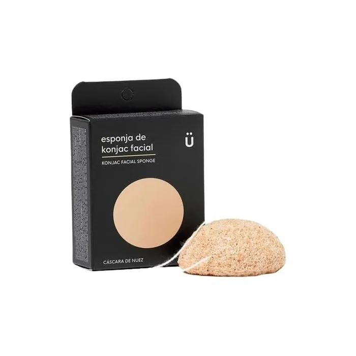 Konjac Facial Sponge with Walnut Shell 15g