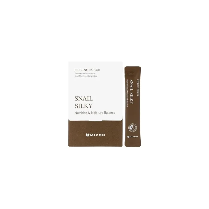 MIZON Peeling Scrubs with Snail Mucus, Baking Powder, and Ceramides Gentle Exfoliation and Nourishment 40 Pouches 7oz
