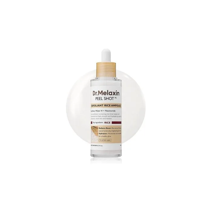 Dr. Melaxin Peel Shot Glow White Rice Peeling Ampoule Soft Facial Scrub