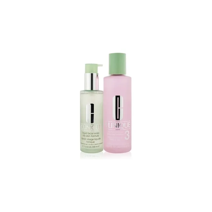 Clinique 3 Step Clarifying Lotion 3 with Facial Soap for Oily Skin 400ml