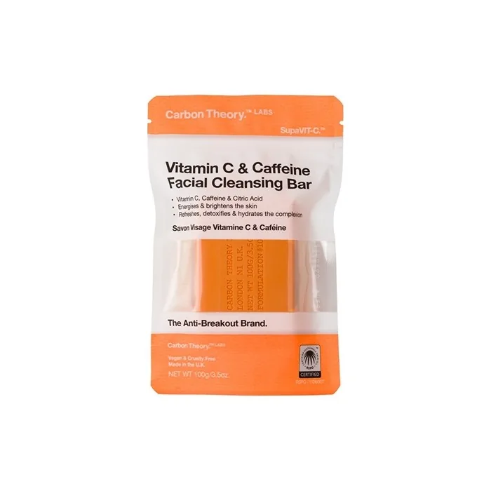 Facial Cleansing Soap With Vitamin C & Caffeine Facial Cleansing Bar 100g