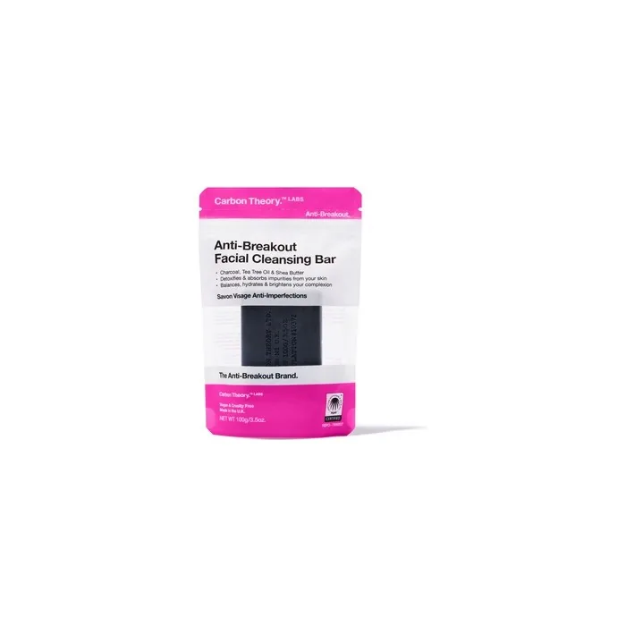 Carbon Theory Charcoal and Tea Tree Facial Cleansing Bar 100g