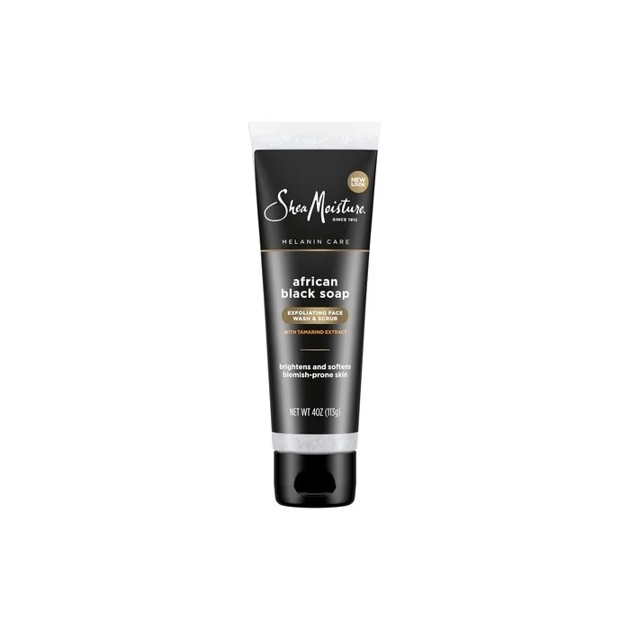 Shea Moisture African Black Soap Problem Skin Facial Wash & Scrub For Unisex