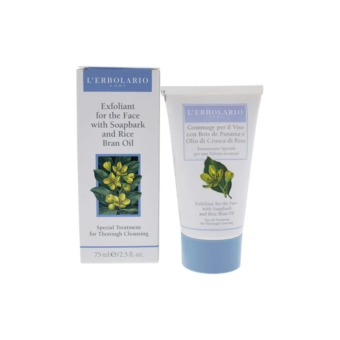 LErbolario Exfoliant Soapbark and Rice Bran Oil Cleanser 2.5 oz