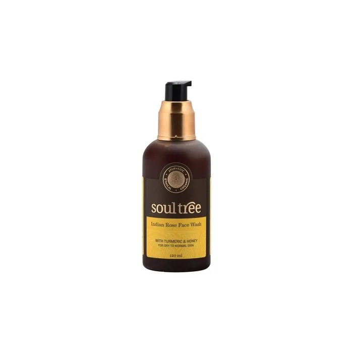 SOULTREE Indian Rose Face Wash with Turmeric and Honey 120ml
