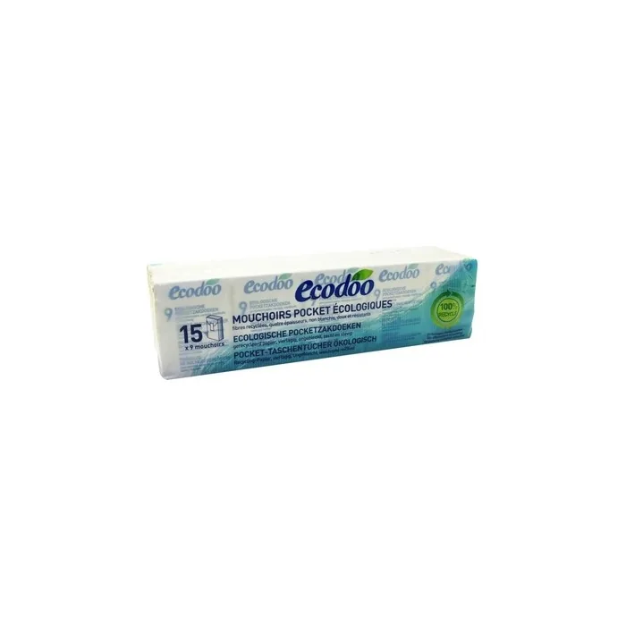Ecodoo Pocket Handkerchiefs 100 Recycled 9x15 Units