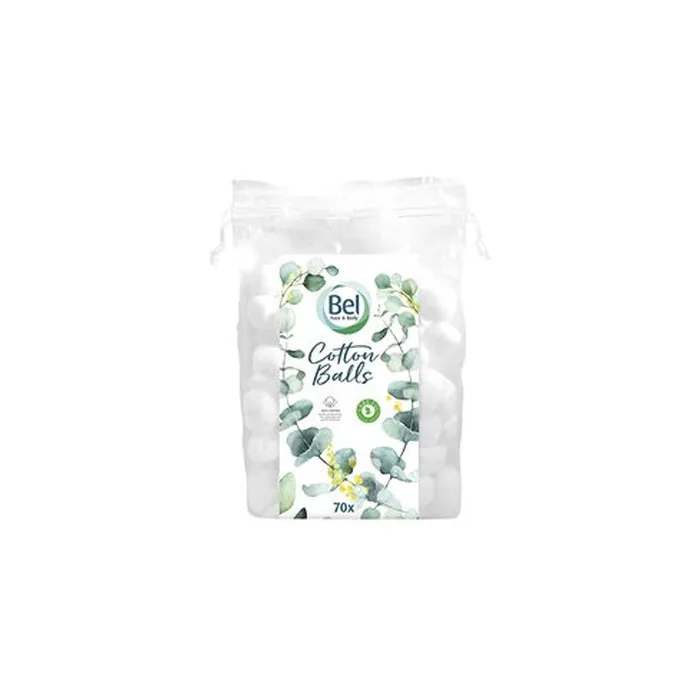Bel Premium Cotton Balls - 70 Pieces
