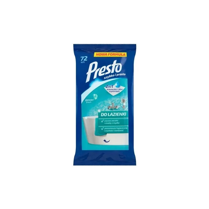 Harper Presto Moist Towelettes 72 Pieces For Bathroom 12