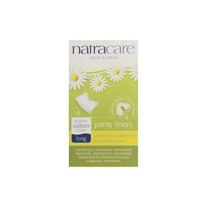 NATRACARE Long Wrapped Panty Liners 16 Count