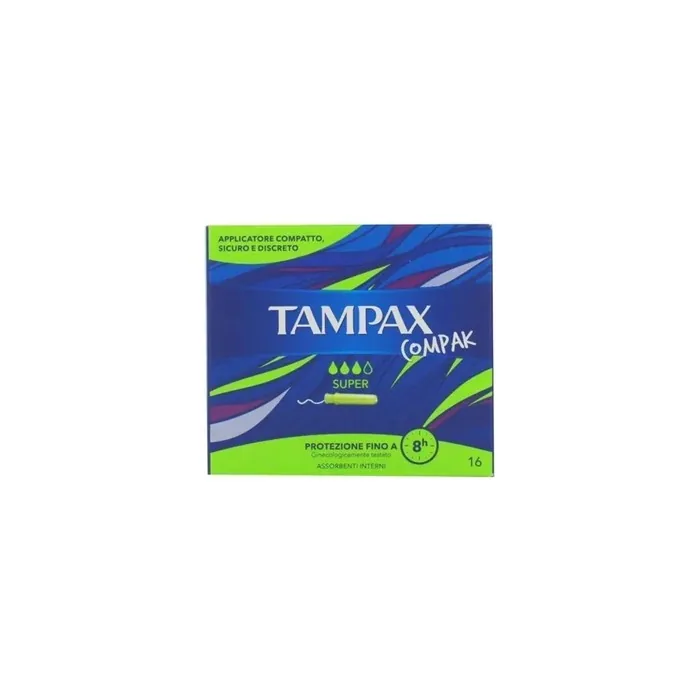 Fater Spa Tampax Compak Super Tampons 16 Pieces