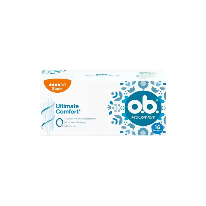 O.B. ProComfort Bumper Super Tampons 16 Count