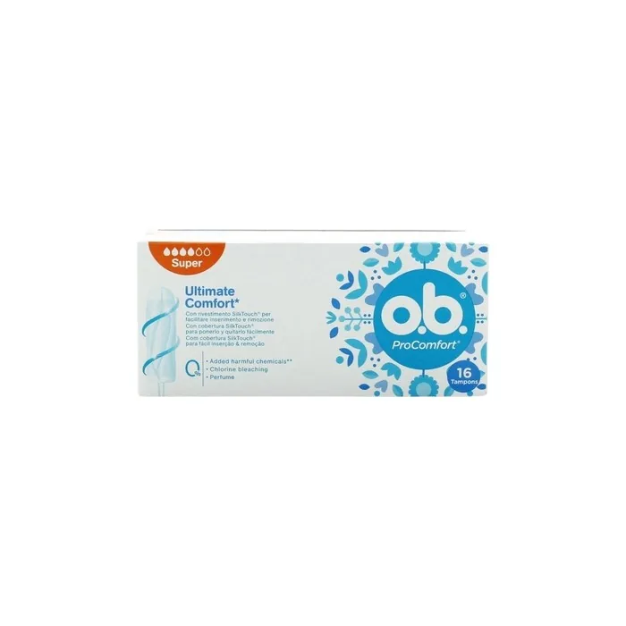 Johnson & Johnson Ob Procomfort Super 16 Tampons