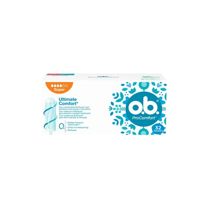 Ob Procomfort Super Tampons 32 Units