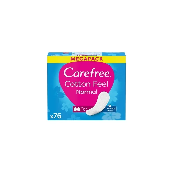 Carefree Cotton Fresh Hygienic Liners - 76 Pieces