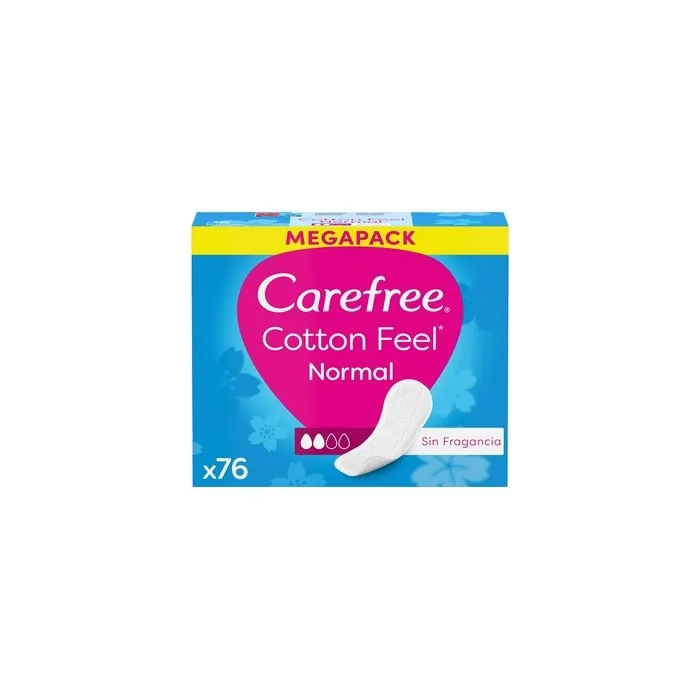 Carefree Cotton Hygiene Liners 76 Pieces