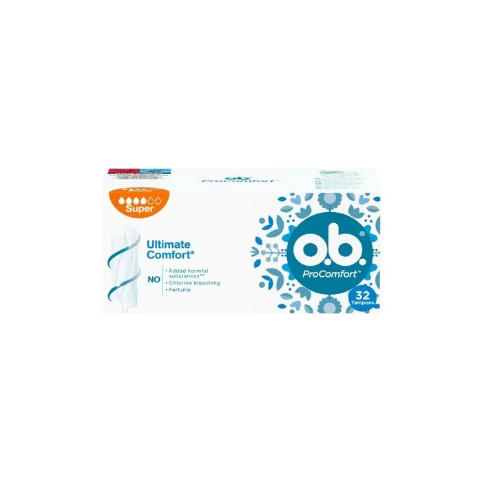 o.b. ProComfort Super Tampons 32 Count
