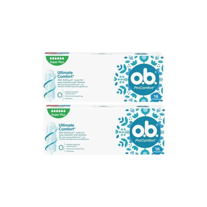 Ob Procomfort Super Plus Tampons For Very Strong Days 16 Pieces