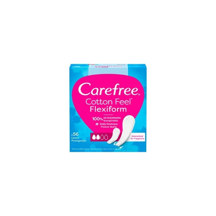 Carefree Flexiform Protector Cotton Unscented 56 Units
