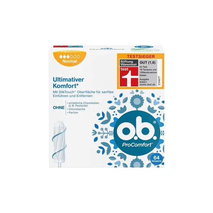 Ob Tampons Pro Comfort Normal 64 Count