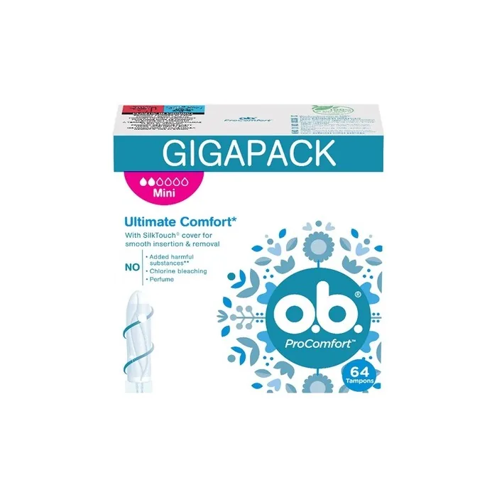 o.b. ProComfort Mini Tampons 64 Count