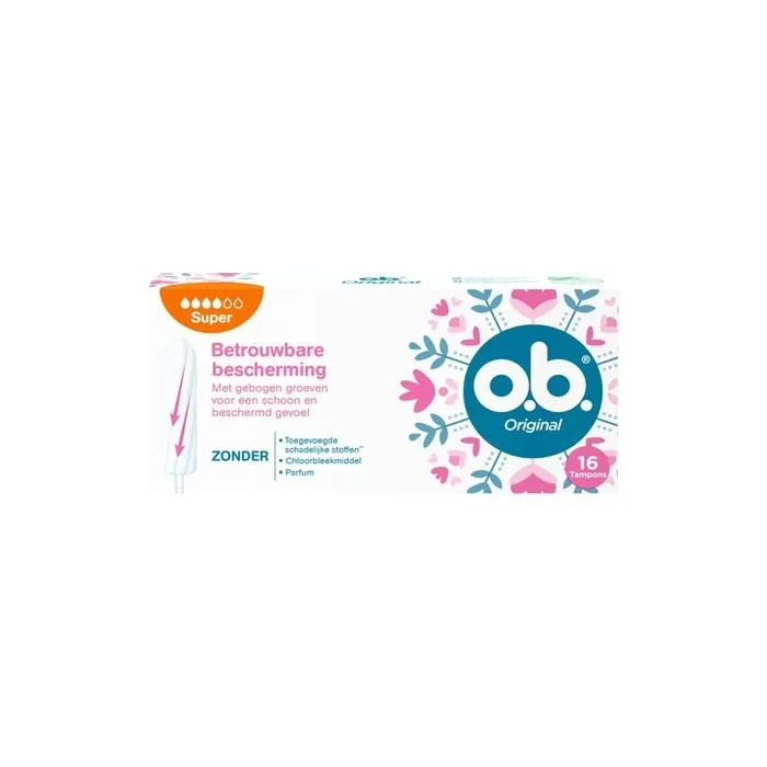 O.B. Original Super Tampons 16 Pieces