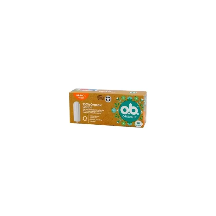 Johnson & Johnson Ob Organic Super Tampons 16 Count