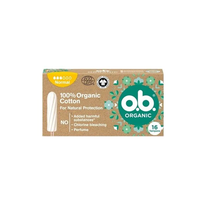 O.B. Organic Tampons Normal - 16 Pieces