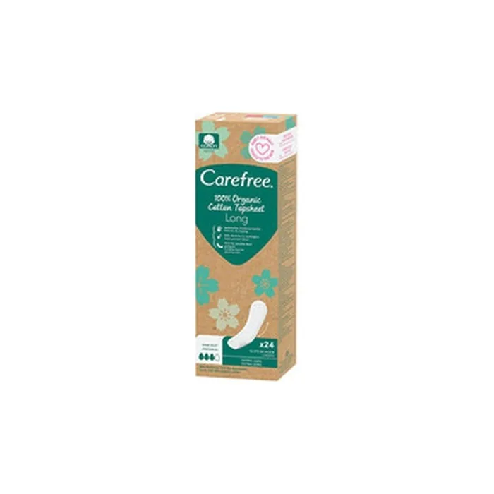 Carefree Organic Cotton Long Panty Liners