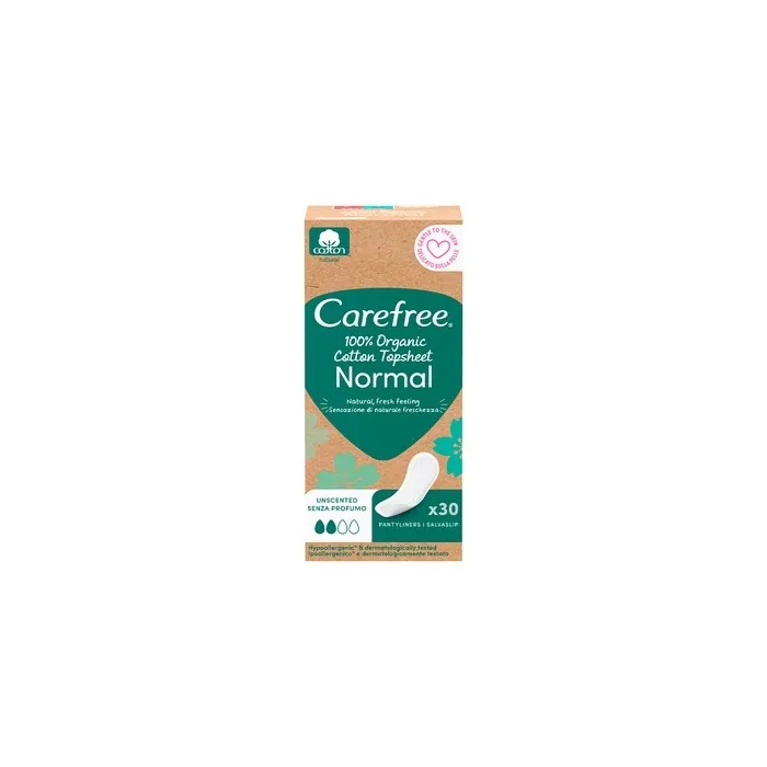 Carefree Organic Normal Daily Pads 30 Units