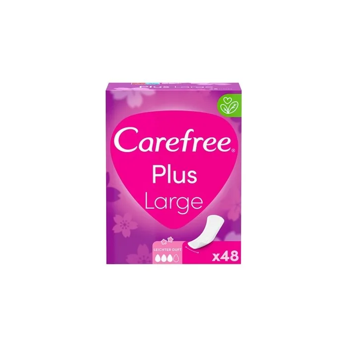 Carefree Plus Large Light Scented Liners 48 Pieces - Pack of 4