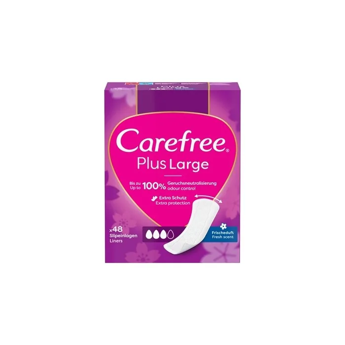 Carefree Plus Large Fresh Scent Hygiene Liners 48 Count