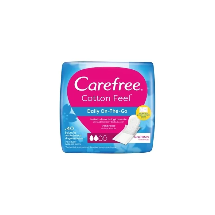 Carefree Disposable Panty Liners Folded X 40