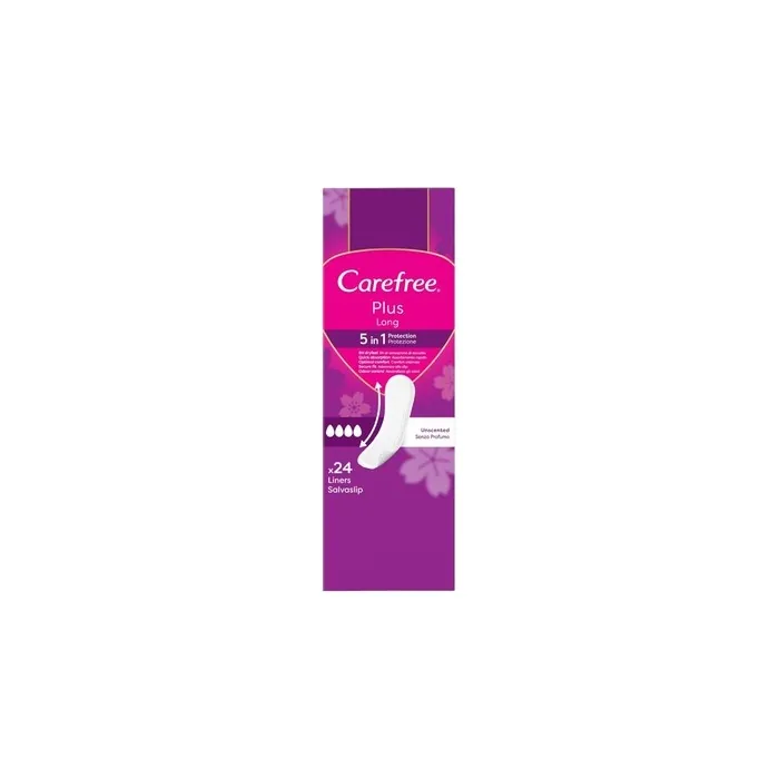 Carefree Plus Long Panty Liners 24 Count