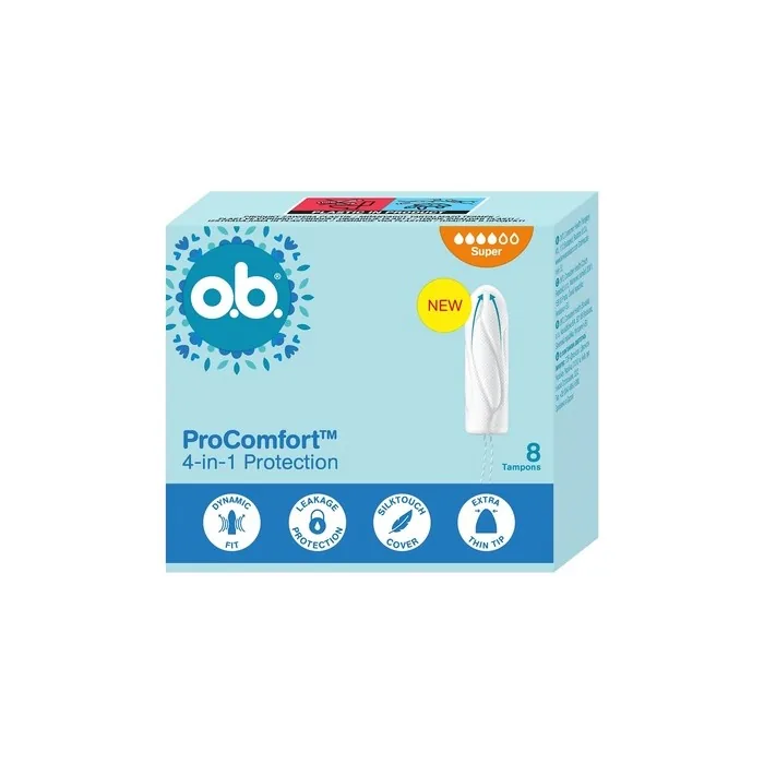O.B. ProComfort Super Tampons 8 Pieces