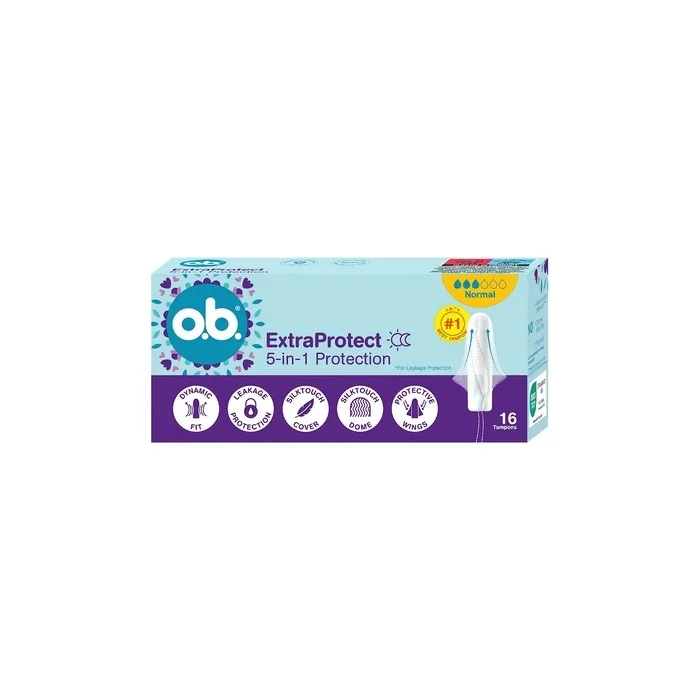 Ob Extra Protect Normal Tampons 16 Pieces