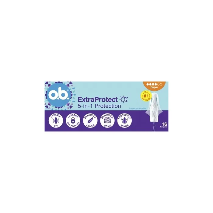 O.B. Extra Protect Super Tampons - 16 Count