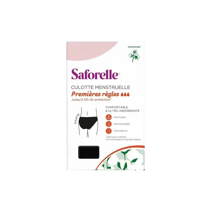 Saforelle Ultra-Absorbent Panties XXS Teens Black