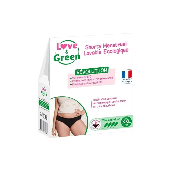 LG Ecological Washable Menstrual Shorty Size 2XL Abundant Flow