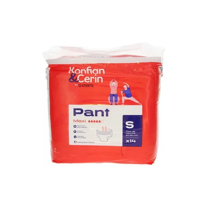 Stentil Konfian & Cerin Maxi Absorbent Panty Size S - Pack of 14