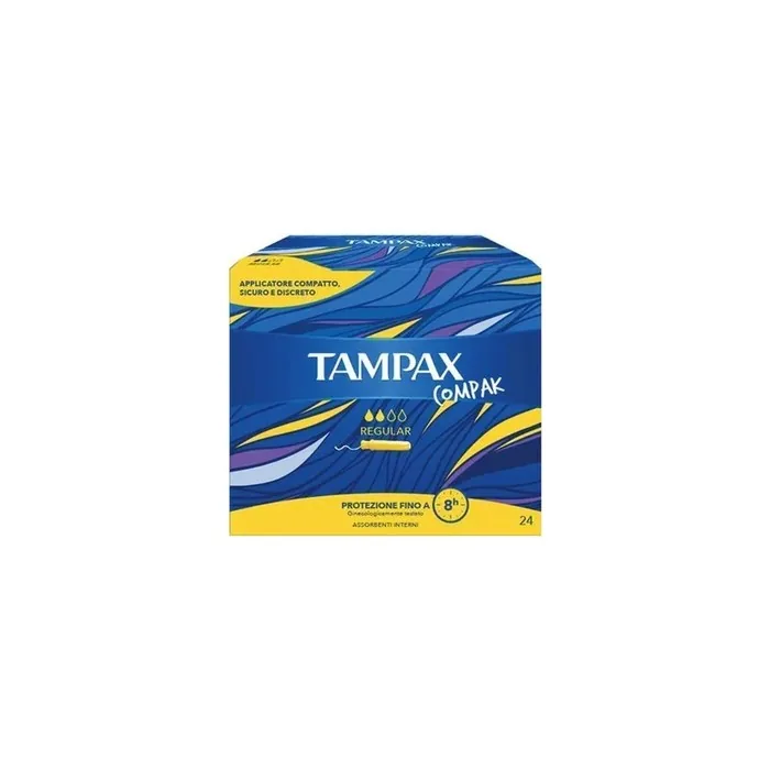 Fater Spa Tampax Compak Regular Tampons 24 Pieces