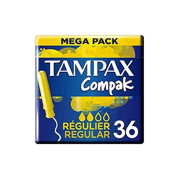 Tampax Compak Normal Tampons with Plastic Applicator 36 Tampons