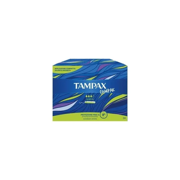 Fater Spa Tampax Compak Super Tampons 24 Pieces