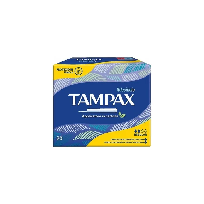 Fater Spa Tampax Blue Box Regular Tampons 20 Pieces