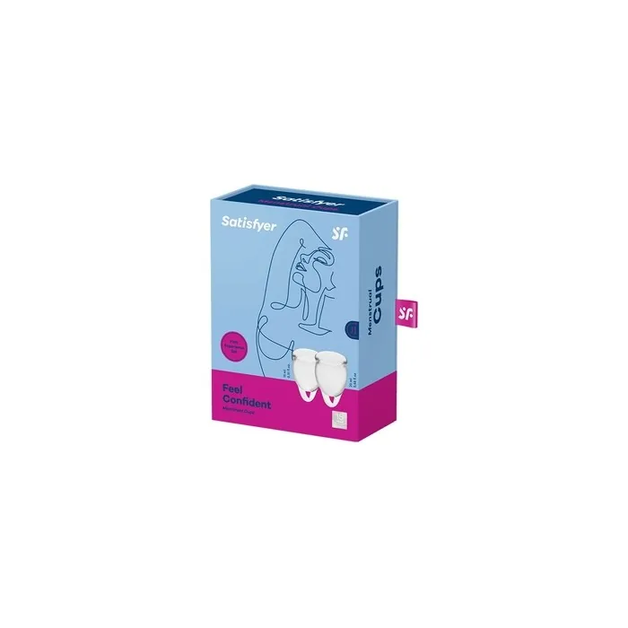 Satisfyer Feel Confident Menstrual Cup Set 15ml + 20ml Transparent
