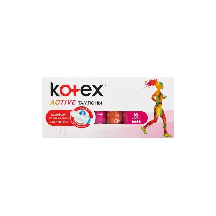Kotex Active Super Tampons 16 Count